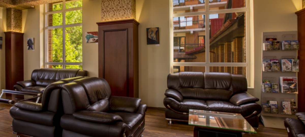 hotel lobby